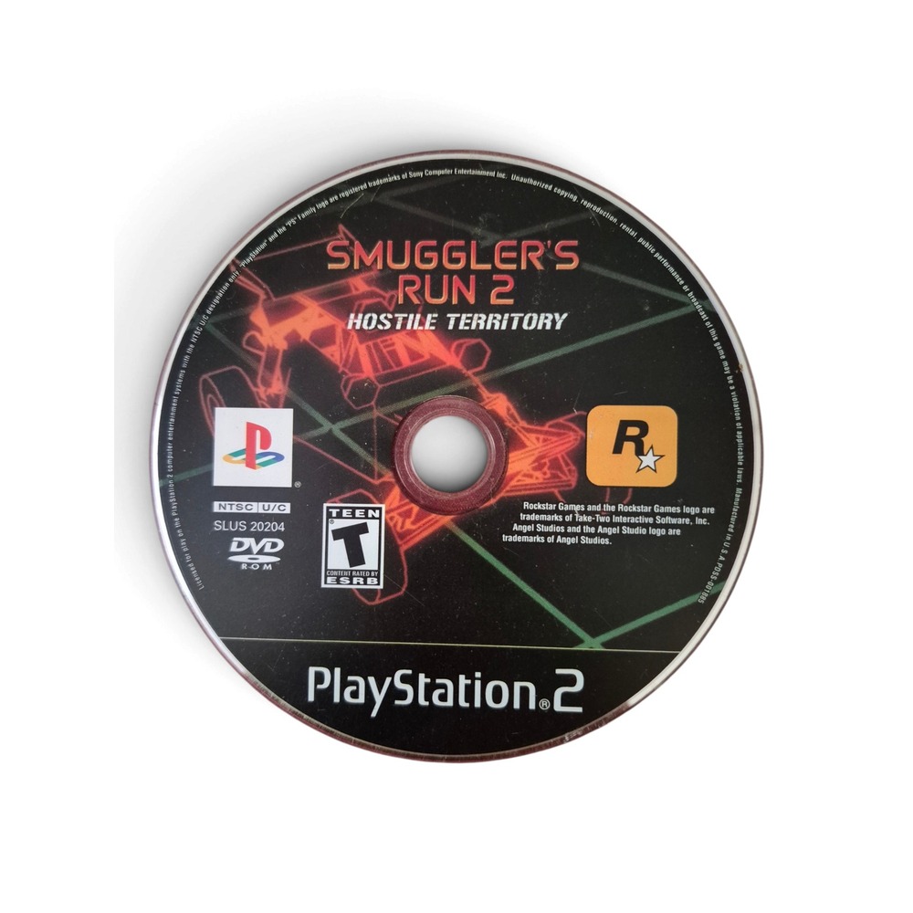 Rockstar Games Smuggler's Run 2 Hostile Territory PS2 Game Disc Only Black